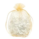 Toffee Organza Bags with Round Bottom Organza Fabric Gusset - 4 - Quantity: 30 - Fabric Bags Width: 6 1/2 Height/Depth: 7 by Paper Mart