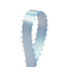 Lt Blue Dbl Face Picot Ribbon - 3/8 X 50 Yards - Polyester by Paper Mart