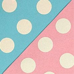 Blue and Pink Polka Dots Gift Wrap - 24 X 417