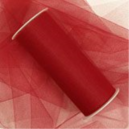 Red Tulle - 6 X 100 Yards - Fabric Cloth - Width: 6 by Paper Mart