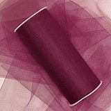 Wine Tulle - 6 X 100 Yards - Fabric Cloth - Width: 6 by Paper Mart