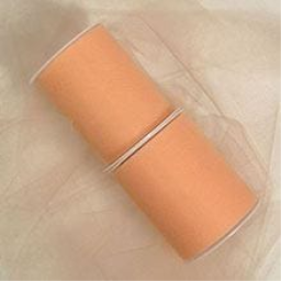 Peach Tulle - 6 X 25yd - Fabric Cloth - Width: 6 by Paper Mart