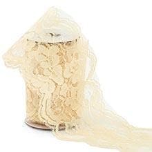 6 (Ivory Barbie Lace Ribbon - 152.4mm) X 10 Yards - 5 1/2 width by Paper Mart