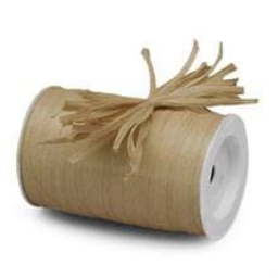 Cord Oatmeal Matte Raffia Ribbon Yards - 1/4 X 100 - Polyethylene Ribbons by Paper Mart
