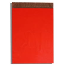 Red Poly Mailer Colored - 10 X 13 - Polyethylene - Quantity: 50 - Padded Mailers - Inside Of Bag When Sealed : 10 X 13 by Paper Mart