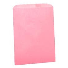 Pink Gourmet Bags - 6-3/4 X 9-1/4 - Plastic - Quantity: 100 - Grocery Bags - Size: 1 Lb. by Paper Mart