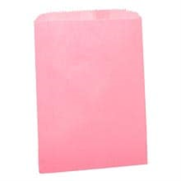Pink Gourmet Bags - 6-3/4 X 9-1/4 - Plastic - Quantity: 100 - Grocery Bags - Size: 1 Lb. by Paper Mart