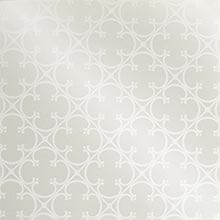 Silver Quatrefoil Wrapping Paper - 24 X 417' - Gift Wrapping Paper - Type: White Ink On Pearlescent 50# Paper by Paper Mart