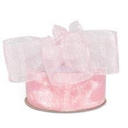 Baby Pink Shimmer Sheer Organza Ribbon - 1-1/2 X 25yd - by Paper Mart