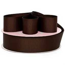 Brown Grosgrain Ribbon yards - 7/8 X 50 - Cords by Paper Mart