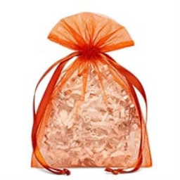 Cord Copper Organza Favor Bags - 4 X 6 - Quantity: 30 - Fabric Bags by Paper Mart