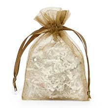 Old Willow Organza Drawstring Bags - Quantity: 30 - Fabric Bags Width: 6 Height/Depth: 9 by Paper Mart