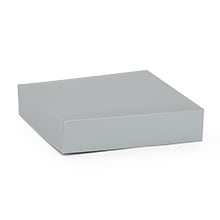 Silver Lux Fld-Up Gift Box Lid-P Colored - 8 X 8 - Satin - Quantity: 25 - High Wall Boxes - Type: Lid by Paper Mart